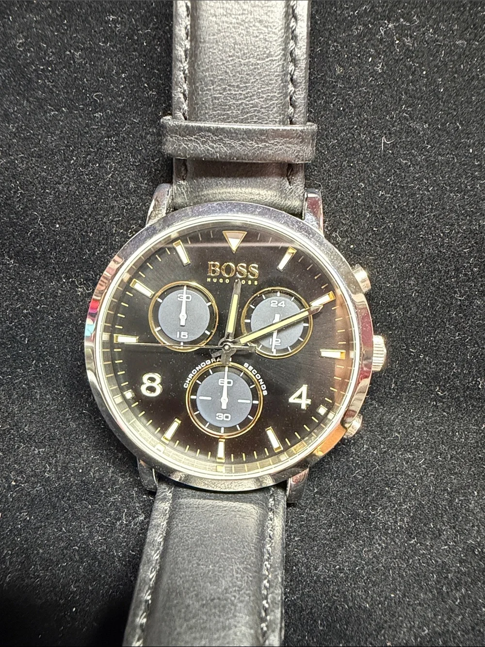 Hugo Boss Black and Gold Men's Chronograph Watch